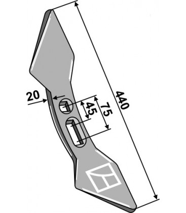 Double heart point 45-75