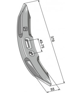 Cultivator share 370mm