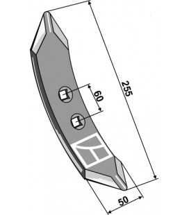 Cultivator share 255mm