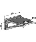 Clamp for tine 45 x 10